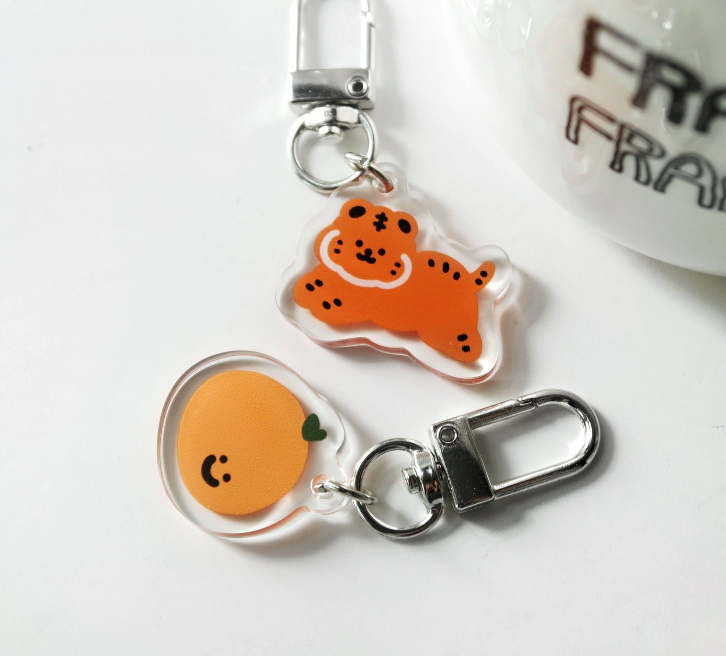 Smile Tangerine Keychain
